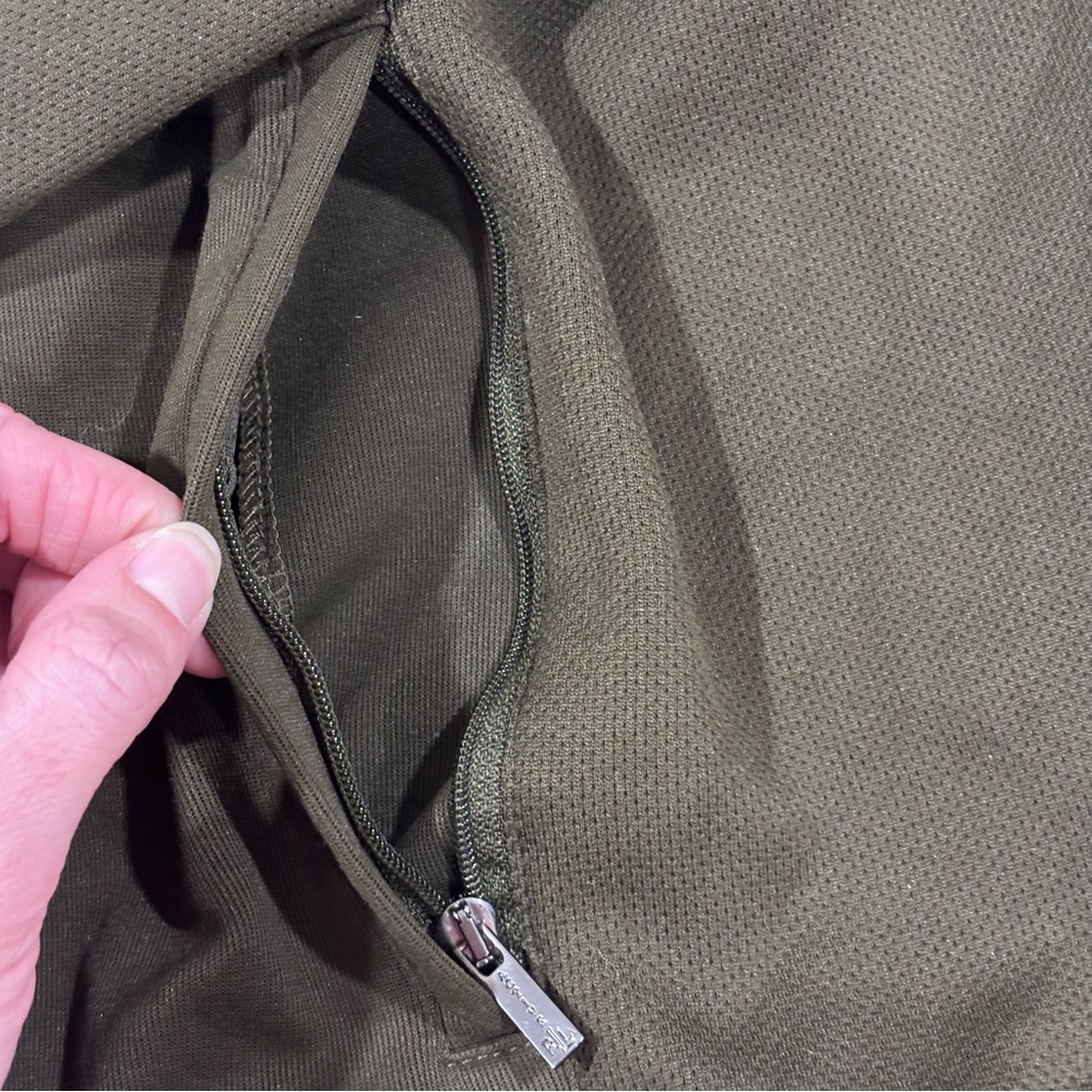 Lauren Active Ralph Lauren Olive Green Full Zip Track Jacket Bomber 3X Crest - Picture 4 of 12